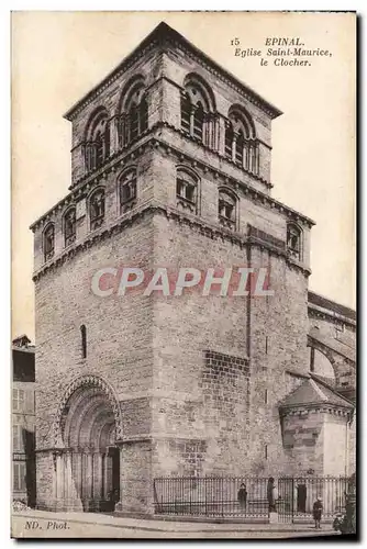 Ansichtskarte AK Epinal Eglise Saint Maurice Le Clocher