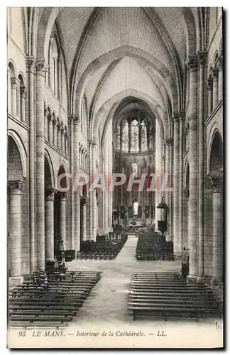 Cartes postales Le Mans Interieur de la Cathedrale