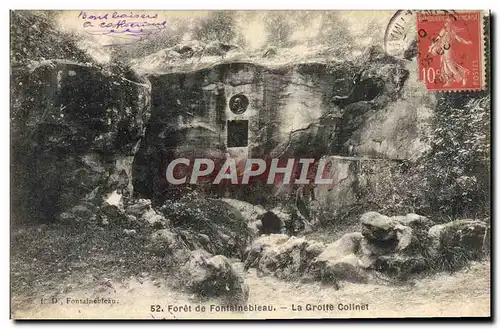 Cartes postales Foret de Fontainebleau La Grotte Collnet