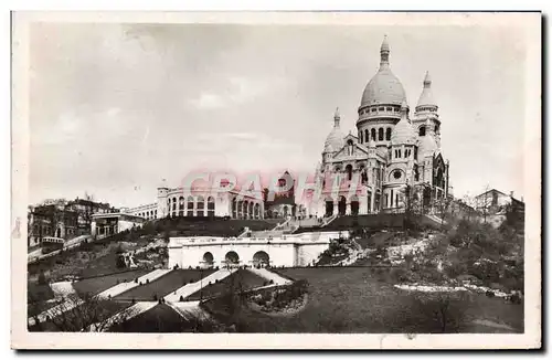 Cartes postales moderne Paris La Sacre Coeur et le Square Saint Pierre