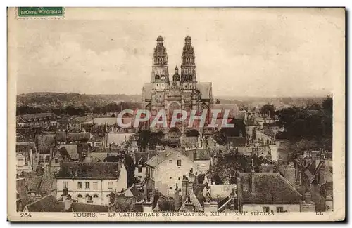 Cartes postales Tours La Cathedrale Saint Gatien