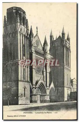 Cartes postales Poitiers Cathedrale Saint Pierre