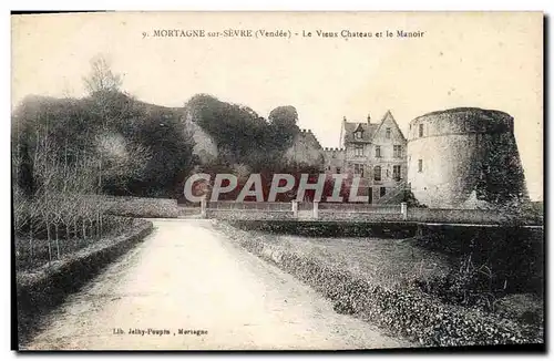Ansichtskarte AK Mortagne Sur Sevre Le Vieux Chateau et le Manoir