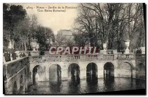 Cartes postales Nimes Jardin de la Fontaine Les jardins romains