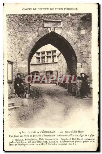 Cartes postales Perouges La porte d'en haut