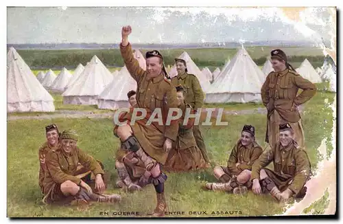 Cartes postales En Guerre Entre Deux Assauts Militaria