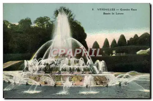 Cartes postales Versailles Grandes Eaux Bassin de Latone