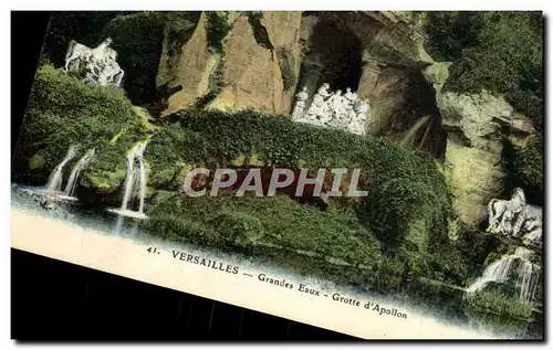 Cartes postales Versailles Grands Eaux Grotte d&#39Apollon