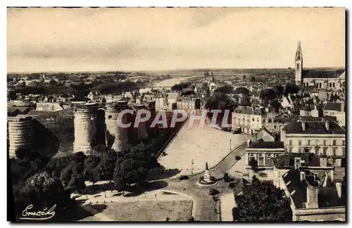 Ansichtskarte AK Angers Vue Panoramique vers le Chateau la Maine et la Cathedrale