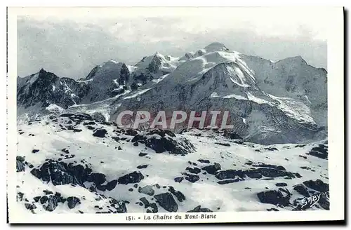 Cartes postales La Chaine du Mont Blanc