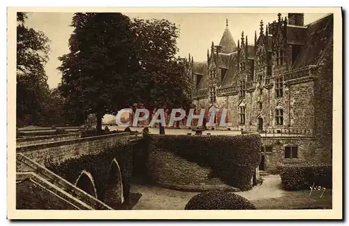 Cartes postales Josselin Soubassements de l&#39Ancien Pont Levis