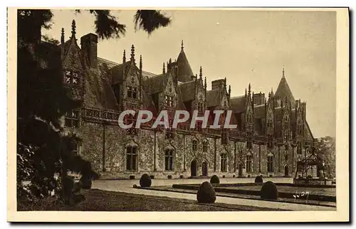 Cartes postales Josselin Facade Interieure du Chateau