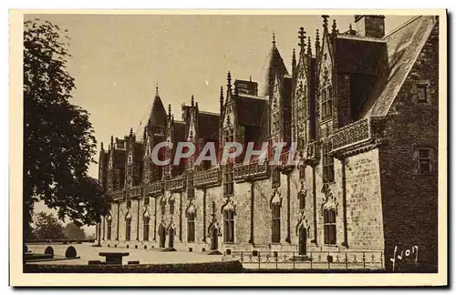 Cartes postales Josselin Facade interieure du Chateau donnant sur la Cour d'honneur