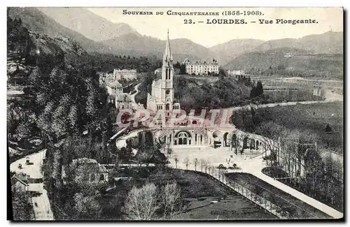 Cartes postales Lourdes Vue Plongeante