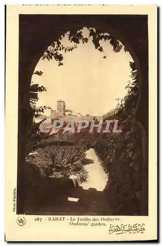 Cartes postales Rabat Le Jardin des Oudayas