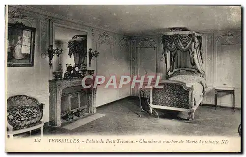 Cartes postales Versailles Palais du Petit Trianon Chambre a coucher de Marie Antoinette