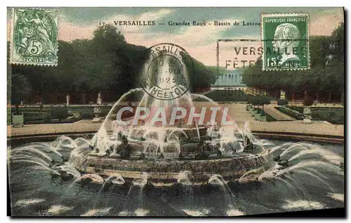 Ansichtskarte AK Versailles Grandes Eaux Bassin de Latone