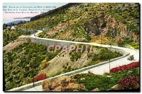 Ansichtskarte AK Route de la Corniche de NIce a Menton par Eze et la Turbie