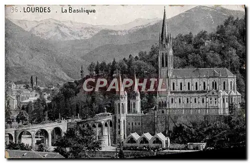 Cartes postales Lourdes La Basilique