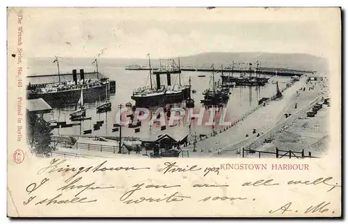 Cartes postales Kingstown Harbour Bateaux