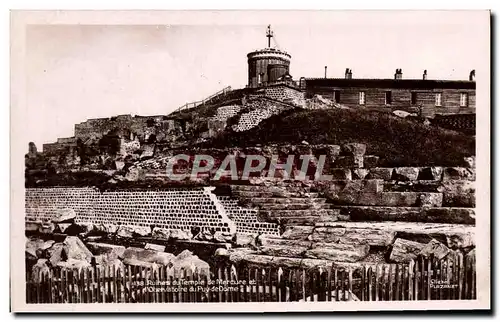 Cartes postales Ruines du Temple de Mercure et d&#39Obervatoire du Puy De Dome