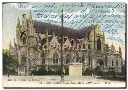 Cartes postales Bordeaux Eglise Saint Michel