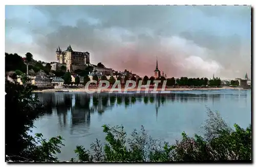 Moderne Karte Saumur Vue Vers le Chateau et l&#39Eglise