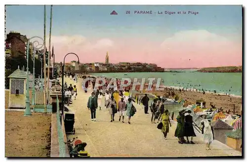 Cartes postales Parame Le Digue et la Plage