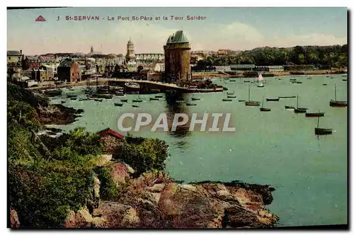 Cartes postales Saint Servan Le Port Saint Pere et la Tour Solidor