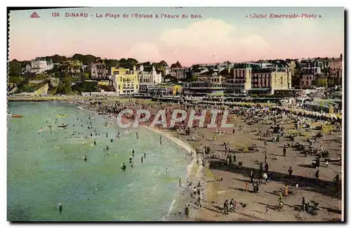 Cartes postales Dinard La Plage de l&#39Ecluse a heure du Bain