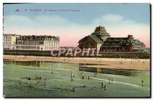 Cartes postales Saint Malo Le Casino et l&#39Hotel Franklin