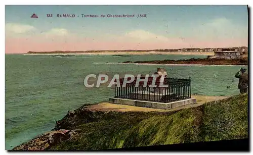 Cartes postales Saint Malo Tombeau de Chateaubriand