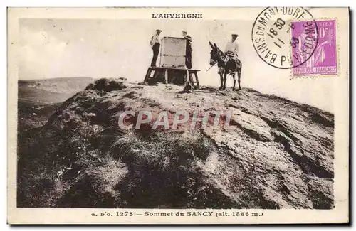 Cartes postales L&#39Auvergne Sommet du Sancy Ane Mule