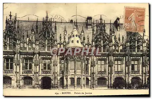 Cartes postales Rouen Palais de Justice