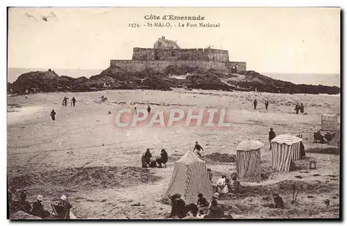 Ansichtskarte AK Saint Malo Le Fort National