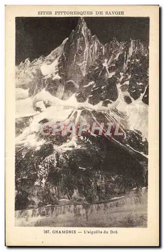 Cartes postales Sites Pittoresques De Savoie Chamonix L&#39aiguille du Dru