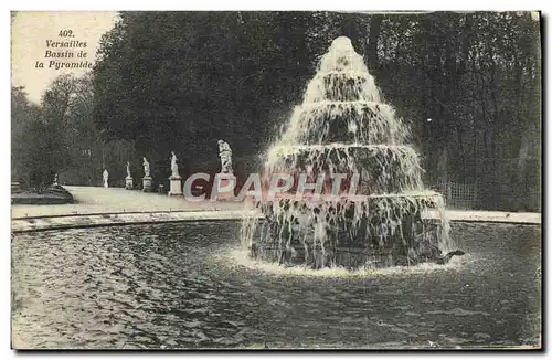 Cartes postales Versailles Bassin de la Pyramide