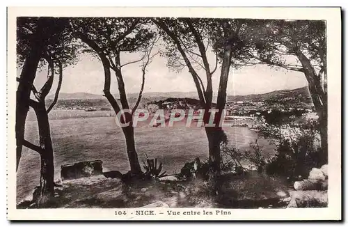 Cartes postales Nice Vue Entre les Pins