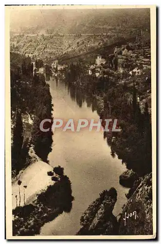 Cartes postales Prades Le Tarn vu de la route de Sainte Enimie
