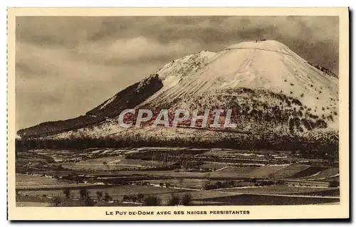 Ansichtskarte AK Le Puy de Dome Avec ses Neiges Persistantes