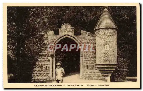 Cartes postales Clermont Ferrand Jardin Lecoq Portail Gothique