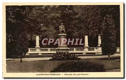 Cartes postales Clermont Ferrand Square Blaise Pascal