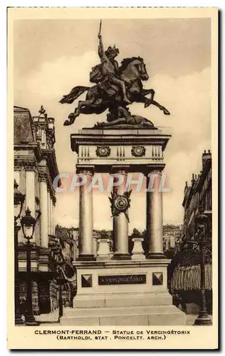 Cartes postales Clermont Ferrand Statue de Vercingetorix