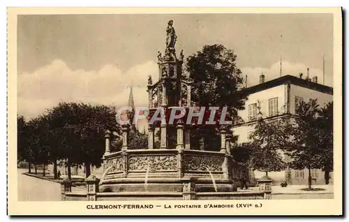 Cartes postales Clermont Ferrand La Fontaine d&#39Amboise