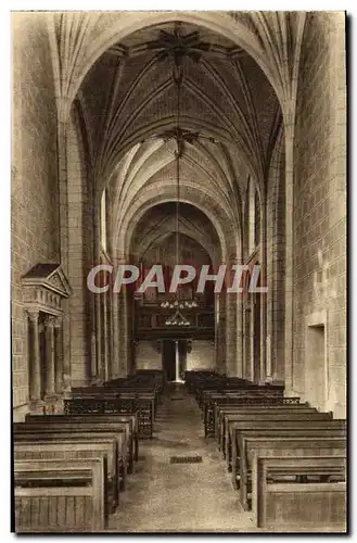 Ansichtskarte AK Solesmes Nef de l&#39Eglise Abbatiale Orgue