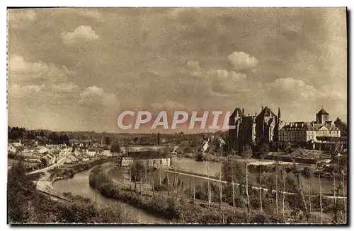 Ansichtskarte AK L&#39Abbaye Saint Pierre De Solesmes Et La Vallee De La Sarthe