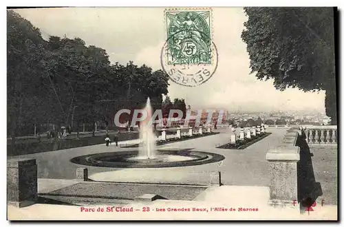 Ansichtskarte AK Parc De St Cloud Les Grandes Eaux