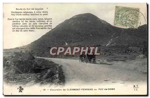 Cartes postales Excursion de Clermont Ferrand Au Puy de Dome