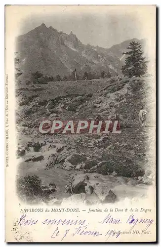 Ansichtskarte AK Environs du Mont Dore Jonction de la Dore et de la Dogne