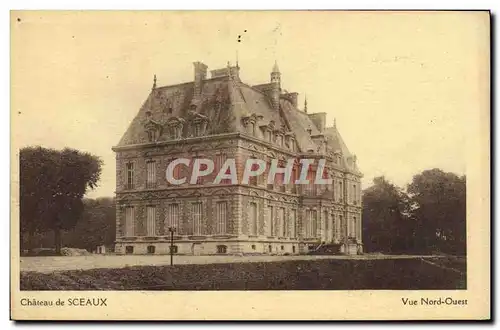 Cartes postales Chateau De Sceaux Vue du Nord Ouest